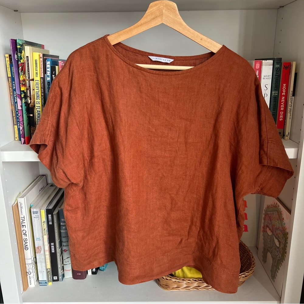Linenfox Terra Cotta Mona Top S-M